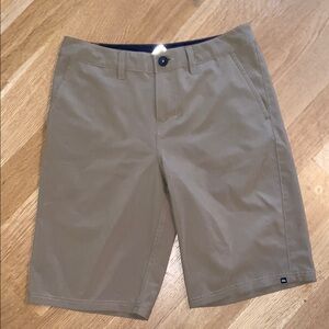 Quiksilver Amphibians Khaki Tan Hybrid Board Walking Street Shorts Like New